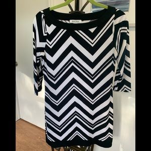 Black and white dress